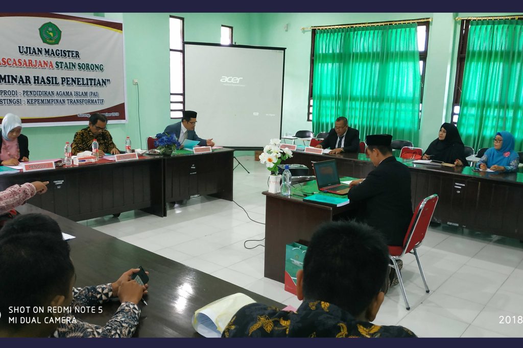 Sidang dan dokumentasi karya ilmiah Pascasarjana IAIN Sorong
